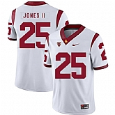 USC Trojans 25 Ronald Jones II White College Football Jersey Dzhi,baseball caps,new era cap wholesale,wholesale hats